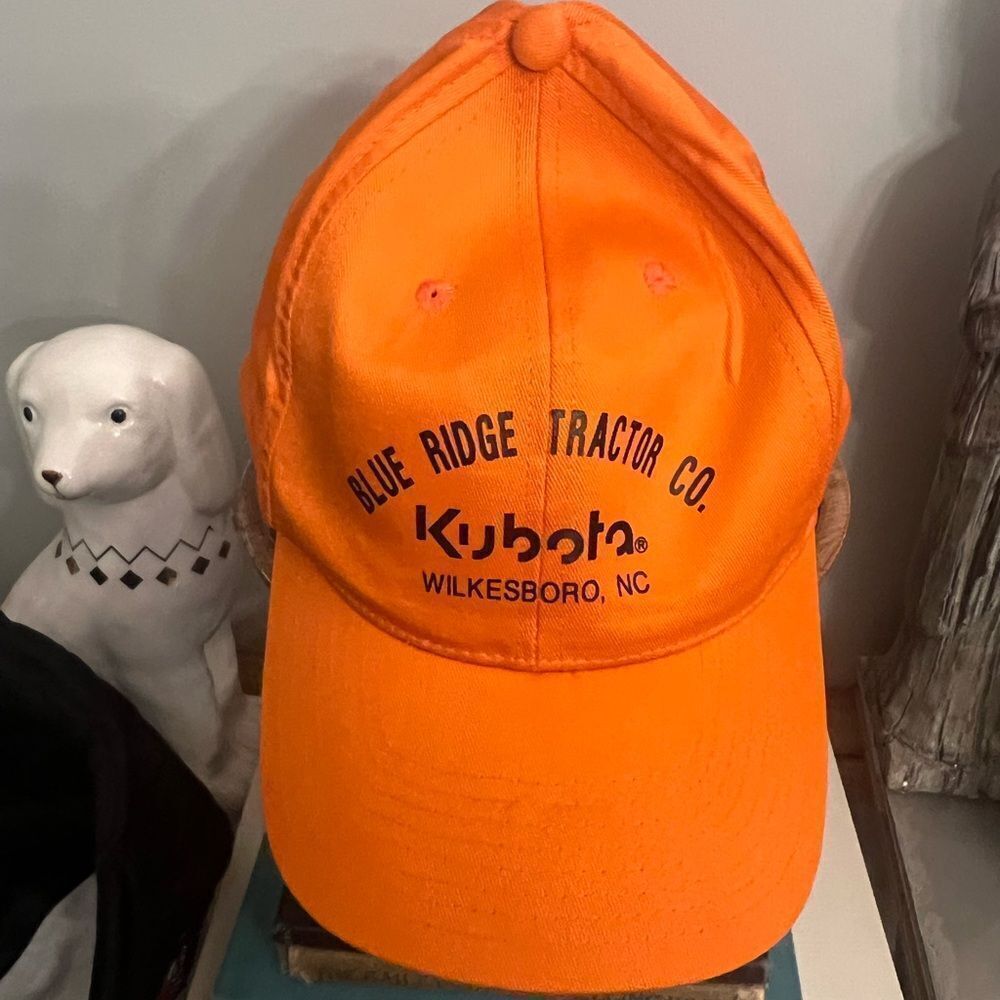 Cobra OSFA Vintage Orange Kubota Baseball Cap